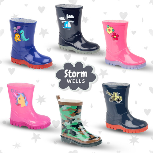 Boys girls wellies kids rain - girls,