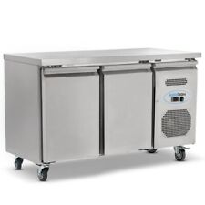 BRAND NEW KOLDBOX STAINLESS STEEL DOUBLE HINGED DOOR FOOD PREP COUNTER FREEZER