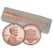 2021 Lincoln Shield Cent Roll of 50 San Francisco Mint Proof