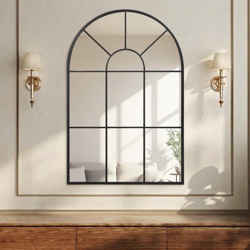 Homcom modern arched window - arched,