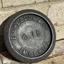 Vintage E. Sheldon & Co Imperial Weights Beautiful Rare 4 LB