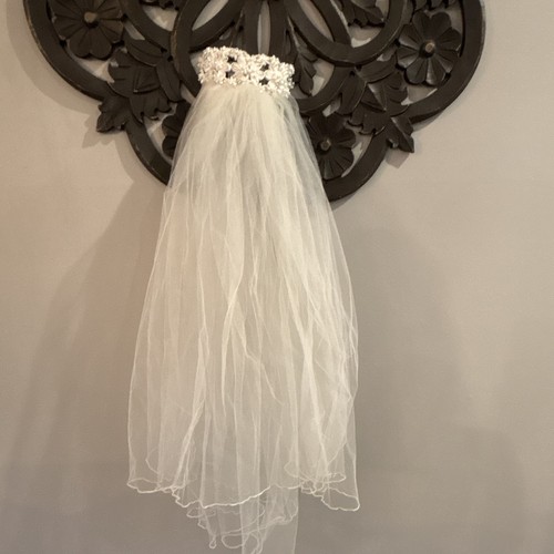 Vintage ivory tulle lace - vintage,