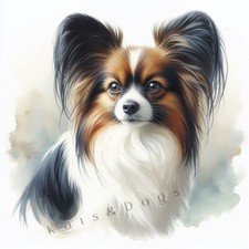 PAPILLON Watercolour ART PRINT