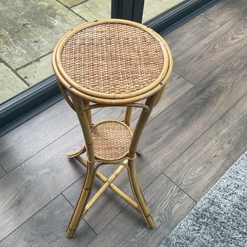Vintage bamboo plant stand - plant,