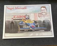 Postcard - Nigel Mansell, F1