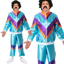 80s Scouser Shell Look Satin Suit Fancy Dress Costume Tracksuit Stag Do Lot