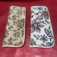 2 Vintage Embroidered Floral