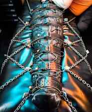 Genuine Leather Sleep Sack Body Bag with Belts BDSM Sleeping Bag Strait Jacket