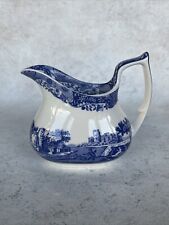 Spode Blue Italian Cream Jug, 220ml, Blue/White VGC