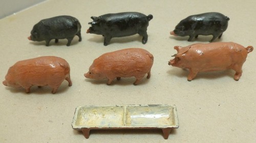 Britains farm lead pig - lead,