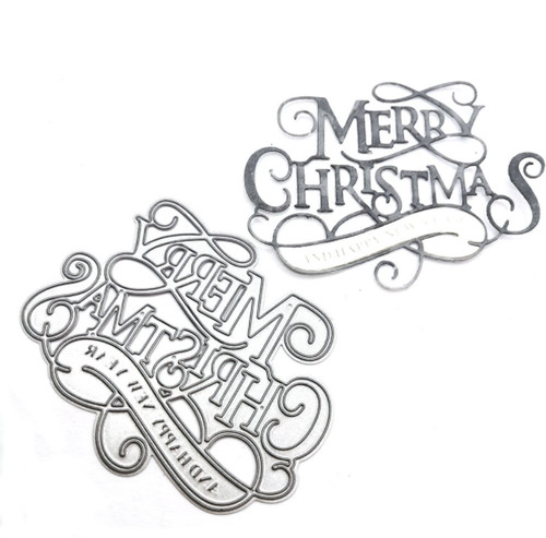 Merry christmas metal cutting - merry,