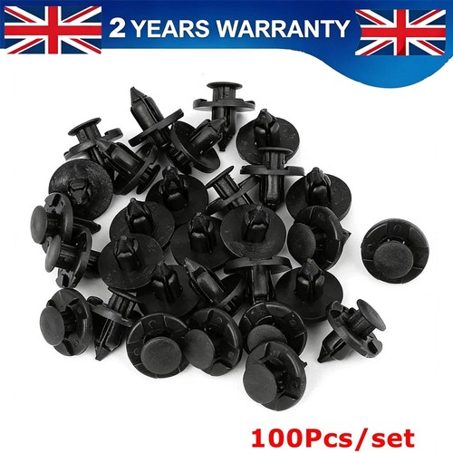 100x 8mm plastic rivet trim - 8mm,