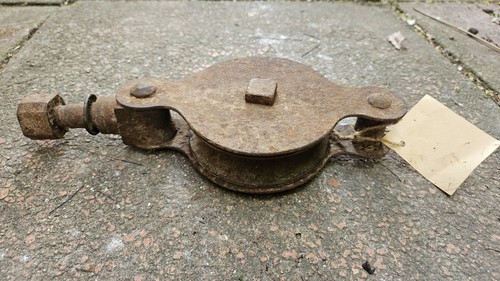 Vintage pulley wheel antique - vintage,