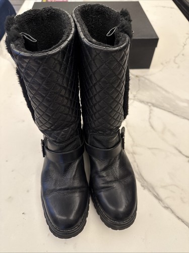 Chanel leather boots women - chanel,
