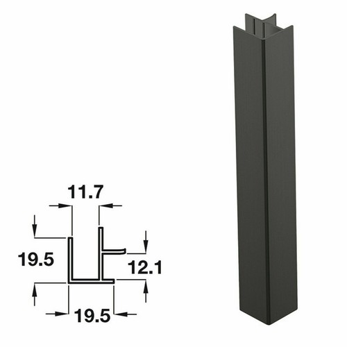 Aluminium kitchen unit plinth - aluminium,