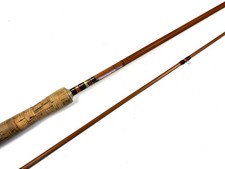 Sharpes Scottie 9'6" impregnated split cane trout fly rod line #6 with bag