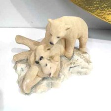 Sherratt & Simpson Polar Bears Playing In The Snow Figurine No. 55389