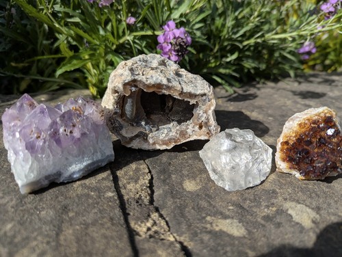 Four rock specimens - rock,