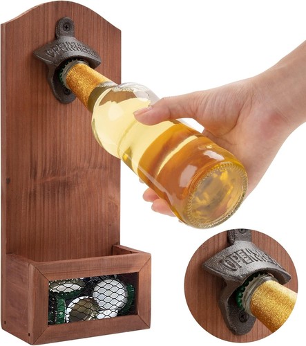 Wall mounted beer bottle - mounted,