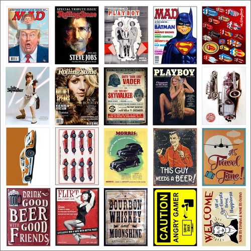 Various retro tin metal - retro,