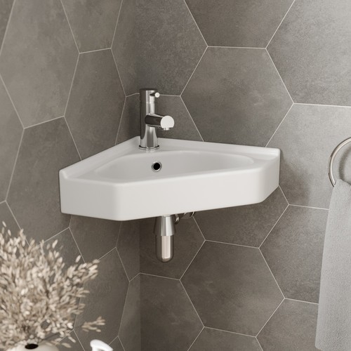 Cloakroom corner wall - cloakroom, hung