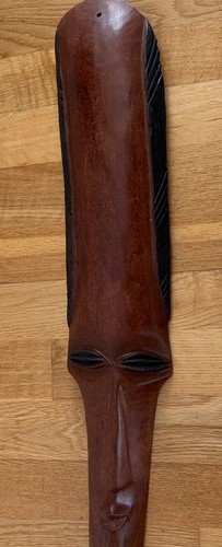 Tall vintage wooden - tall, tribal
