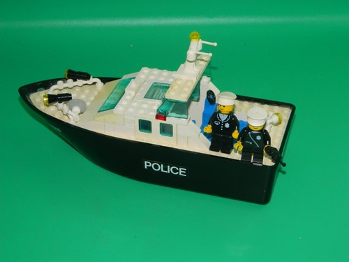 1987 lego police boat - police, 4010