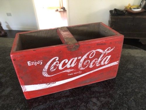 Vintage style coca cola wooden - style,