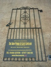STARTLEY IRON METAL SINGLE GARDEN GATE 5ft TALL x 30" OPENING MADE TO MEASURE