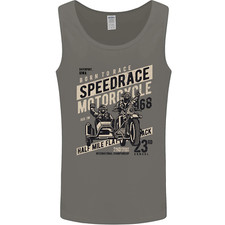 Speedrace Motorcycle Side Car Motorbike Mens Vest Tank Top