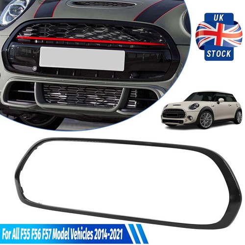 Gloss black front bumper - front,