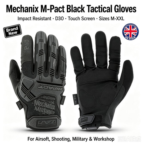Mechanix pact black tactical - mechanix,
