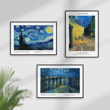 Van Gogh Wall Art Oil Painting Living Room Prints Posters Pictures Starry Night