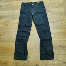 G Star Elwood Heritage Narrow Circle Embro Jeans Mens W30 L30 Blue Indigo