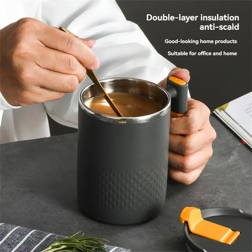Stainless steel thermos mug - steel,