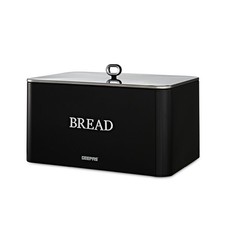 GEEPAS Bread Bin 13L Carbon Steel Kitchen Canister Countertop Storage RetroVive 