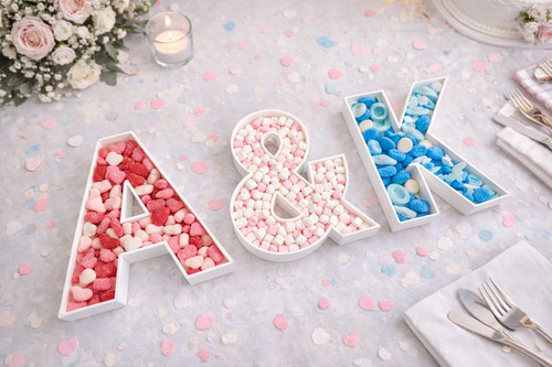 Wedding large letters - large,