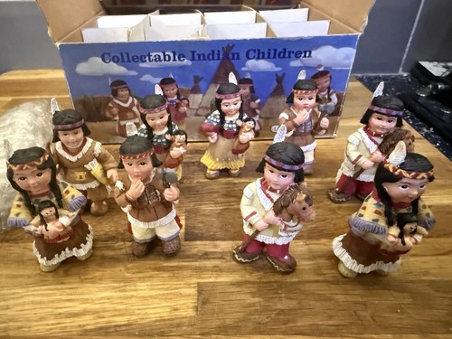 Indian children figurine set - children,