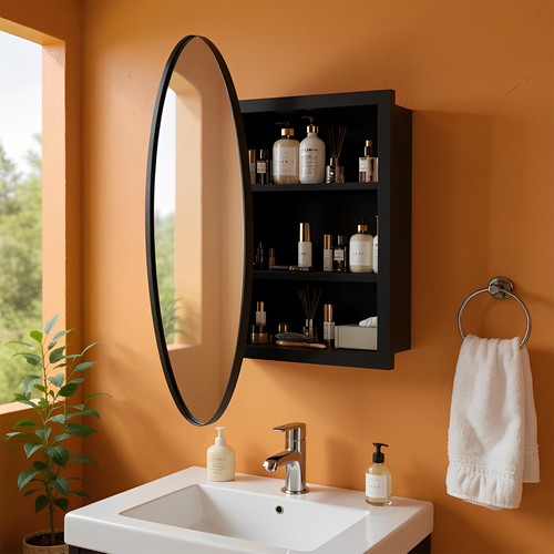 Recessed medicine cabinet - recessed,