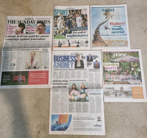 The sunday times newspaper - the,