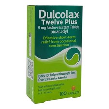 Dulcolax 5mg Constipation Relief Laxative x100 - 1 per customer per month