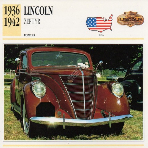 1936 1942 lincoln - lincoln, zephyr