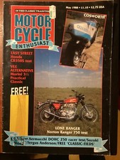 Motorcycle enthusiast May 1988 Norton ranger Honda cb350s Suzuki B100p Cosworth