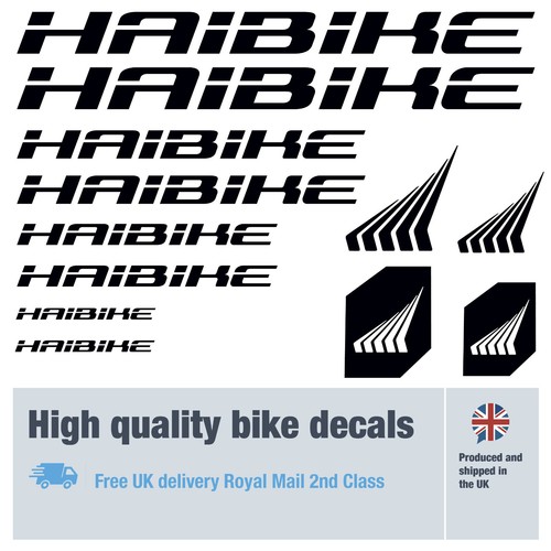 Haibike bike decals labels