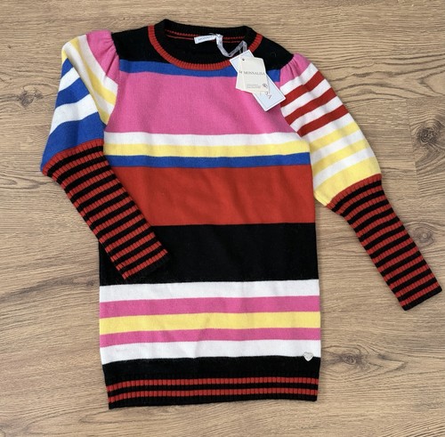 Monnalisa soft striped dress - soft,