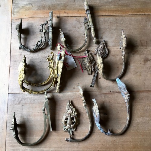Joblot antique curtain - of,