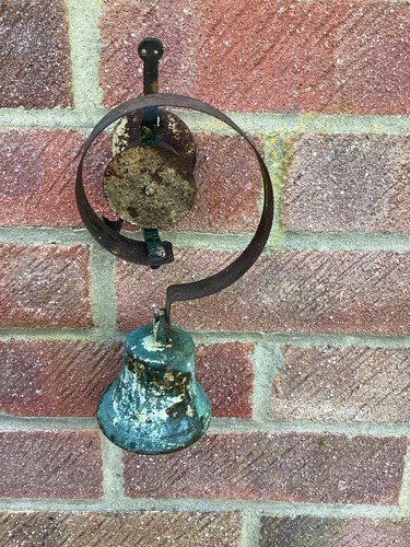 Vintage brass door servants - brass,