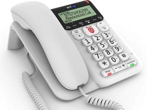 Corded landline phone decor - corded,