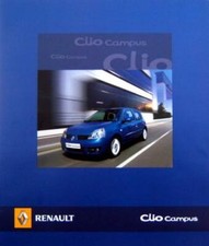 RENAULT CLIO 2 Series Campus Leaflet Advertising Brochure Catalogue (08/2006)
