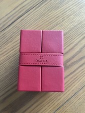 OMEGA Red Leather Watch Travel